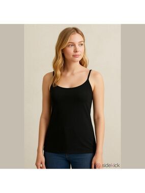 GIII Apparel Group MNY black adjustable strap cami Woman’s Small